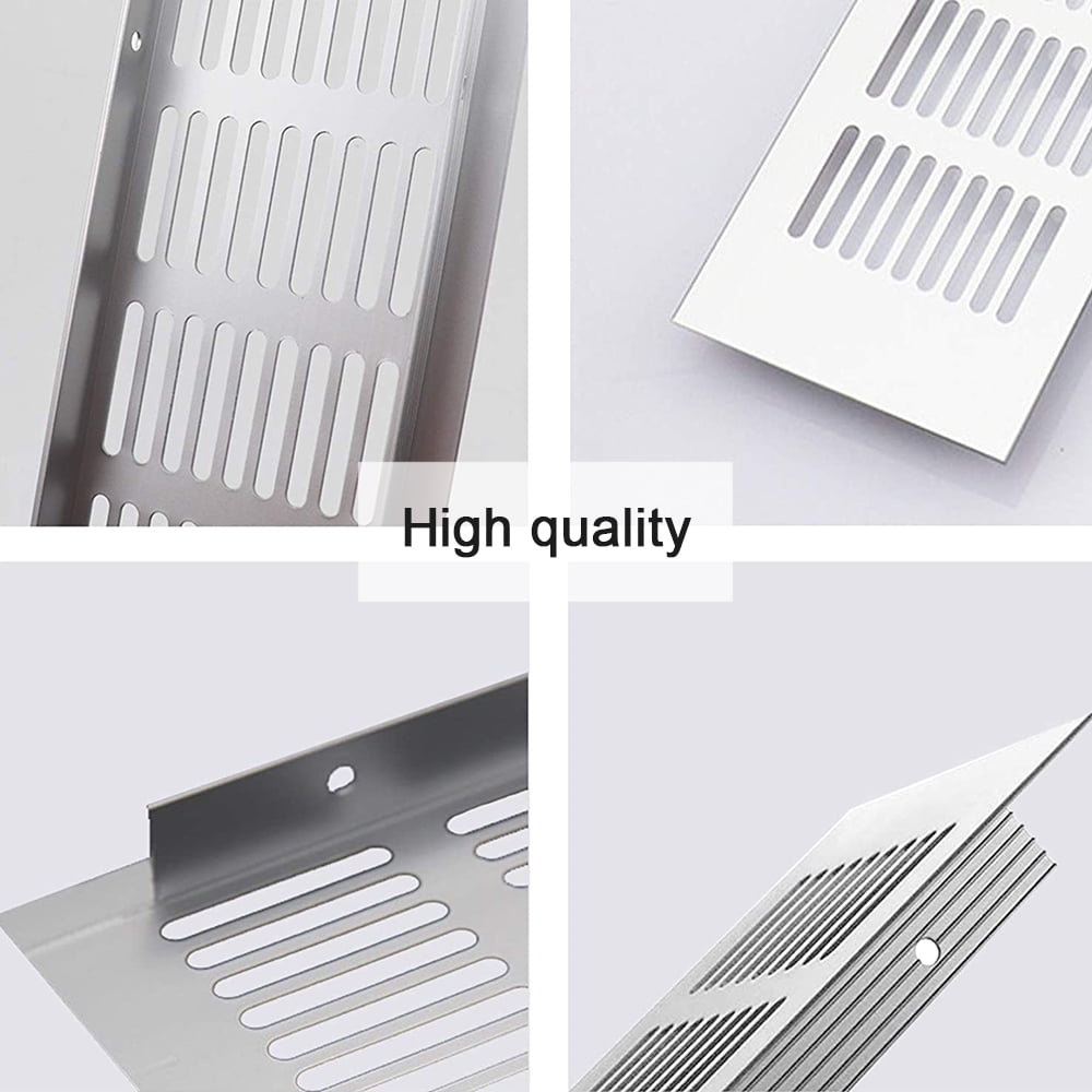 Vent Systems Pack Of 4 - 1.5" Black Door Air Register Vent Grilles, Two-Sided Louvers For Better Airflow