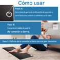 thumbnail image 3 of Almohadilla de conexión a tierra 68×25 cm con cable conductor – Capa de carbono antideslizante para uso en escritorio, oficina o interior, 3 of 5
