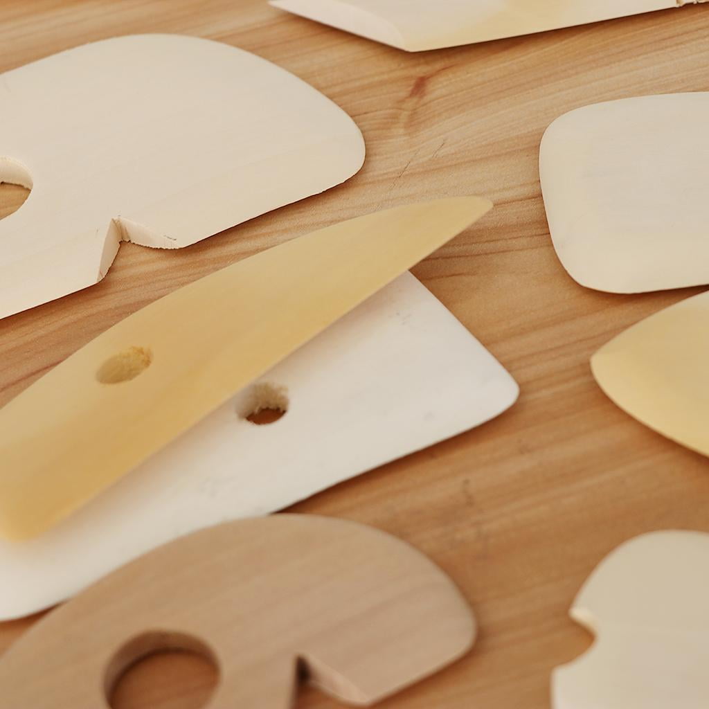 Milageto 2x 11pcs Clay Ceramic Pottery Sculpt Tools Graving Tools Embossing Scraper