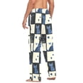 thumbnail image 3 of FORMRS Mens Pajama Pants with Pockets Sleepwear Lounge Bottoms Sizes S-2XL, Black and Blue Cat, 3 of 7