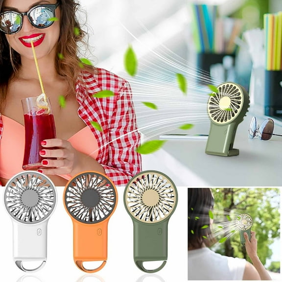 XGFHYJEH Hand Held Fan, Mini Fan Handheld, Hand Held Fan Rechargeable, Portable Folding Hand Held Cooling Fan