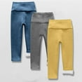 thumbnail image 2 of fatyb 3 Pack Boys Girls Winter Leggings Fleece Lined Warm Bottom Pants High Waist Stretch Thermal Pants, 2 of 3