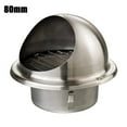 thumbnail image 1 of Stainless Steel Round Brushed Bull Nosed External Extractor Wall Vent Outlet, 1 of 6