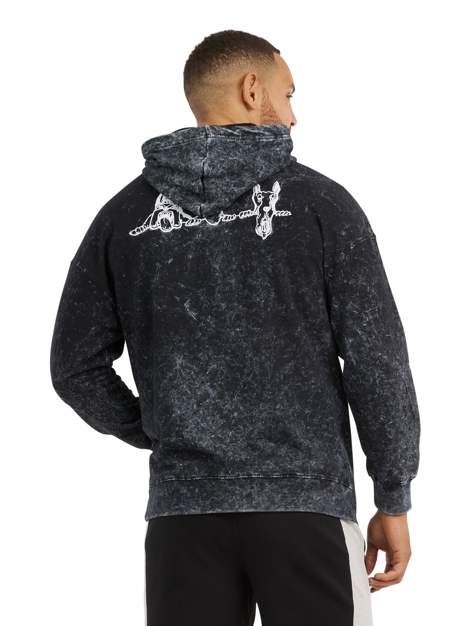 Dogg Supply by Snoop Dogg Men's & Big Men’s Acid Wash Hoodie Sweatshirt, Sizes XS-3XL