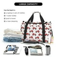 thumbnail image 5 of Rocae Red Wheeled Tractors Print Hand Travel Bag Travel Duffel Bag and Fitness Bag, Women's Waterproof Weekend Tote, Men's Travel and Fitness Essentials, 5 of 7