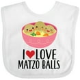 thumbnail image 3 of Inktastic I Love Matzo Balls Boys or Girls Baby Bib, 3 of 4