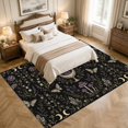 thumbnail image 4 of Area Rugs 5'x7', Farmhouse Flowers Leaves Carpet Runner Indoor Outdoor Rugs Home Decor Aesthetic, Retro Botanical Moon Butterfly Non Slip Mats Washable Accent Rug for Living Room Bedroom, 4 of 8