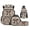 Camouflage Bows, variant on Yuyamidu Blue Axolotl 17 Inch Kids School Backpack Set, 4 Piece Flap Backpack with Lunch Bag, Pencil Case and Water Bottle Holder, Lightweight 600D School Bag for Elementary and Middle School