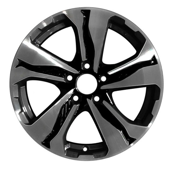 Auto Rim Shop 17" Aluminum Rim 17x7.5 inch 5 Lug Black for 2017-2019 Honda CR-V