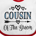 thumbnail image 4 of Inktastic Cousin of the Groom Wedding Party Boys or Girls Baby Bib, 4 of 4