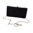 thumbnail image 2 of Bolso de noche Strade Fareast Limited Con diamantes de imitación negro, 2 of 8