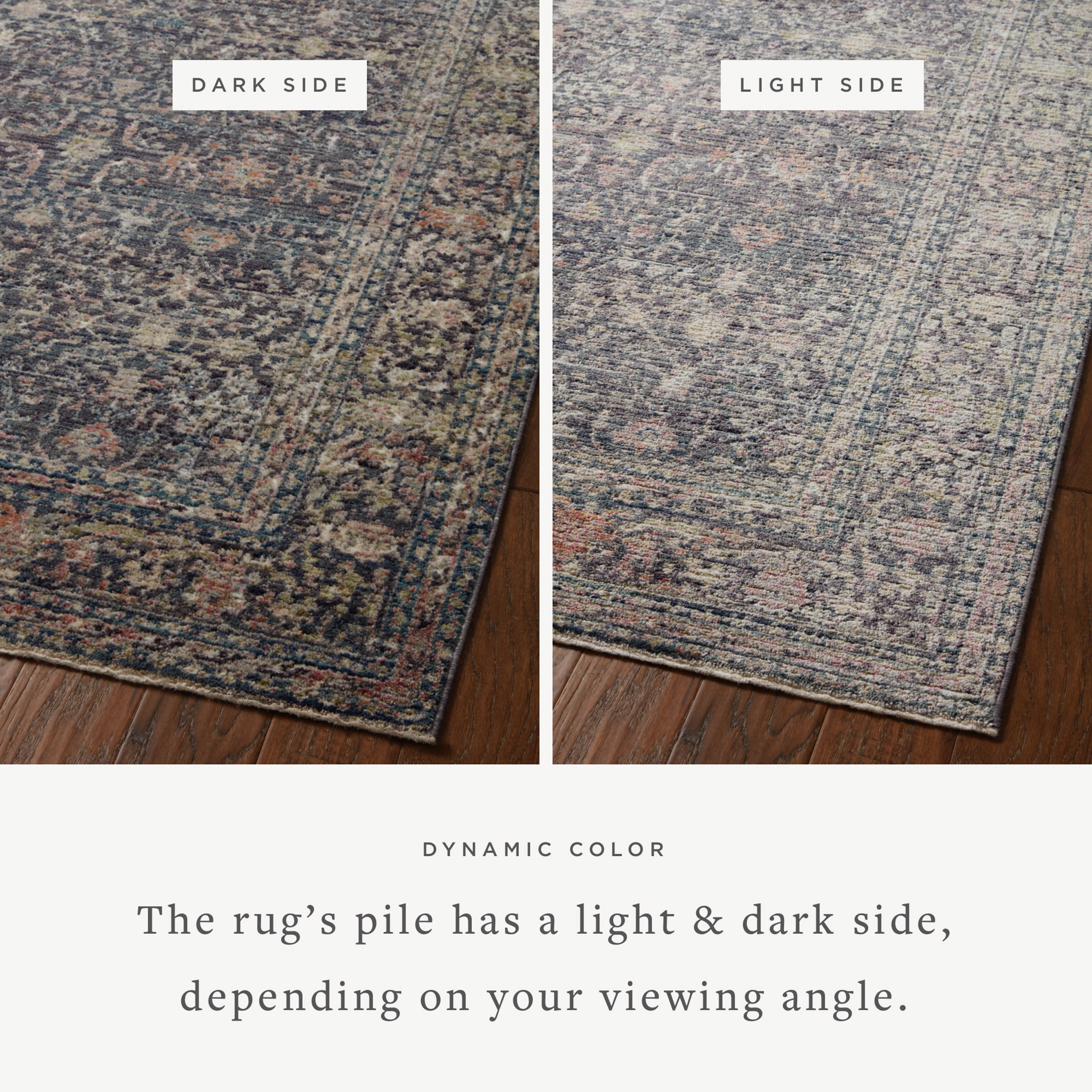 Jean Stoffer x Loloi Bradbury Midnight/ Multi 18" x 18" Sample Rug