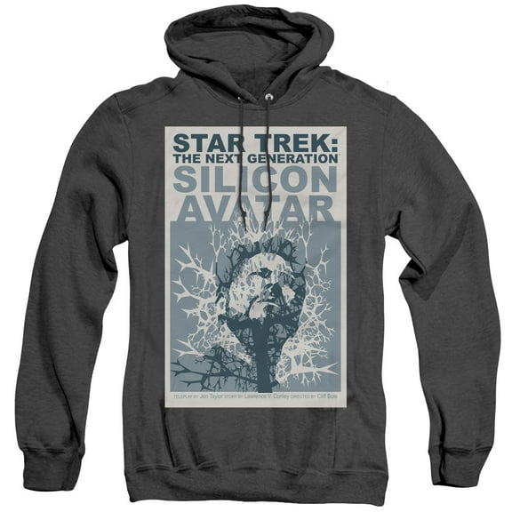 Star Trek Tng Season 5 Episode 4 Adult Heather Hoodie Sweatshirt Black