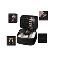 thumbnail image 4 of 3pcs Cosmetiquera Neceser Estuches De Maquillaje Bolsa Belug Negro, 4 of 5