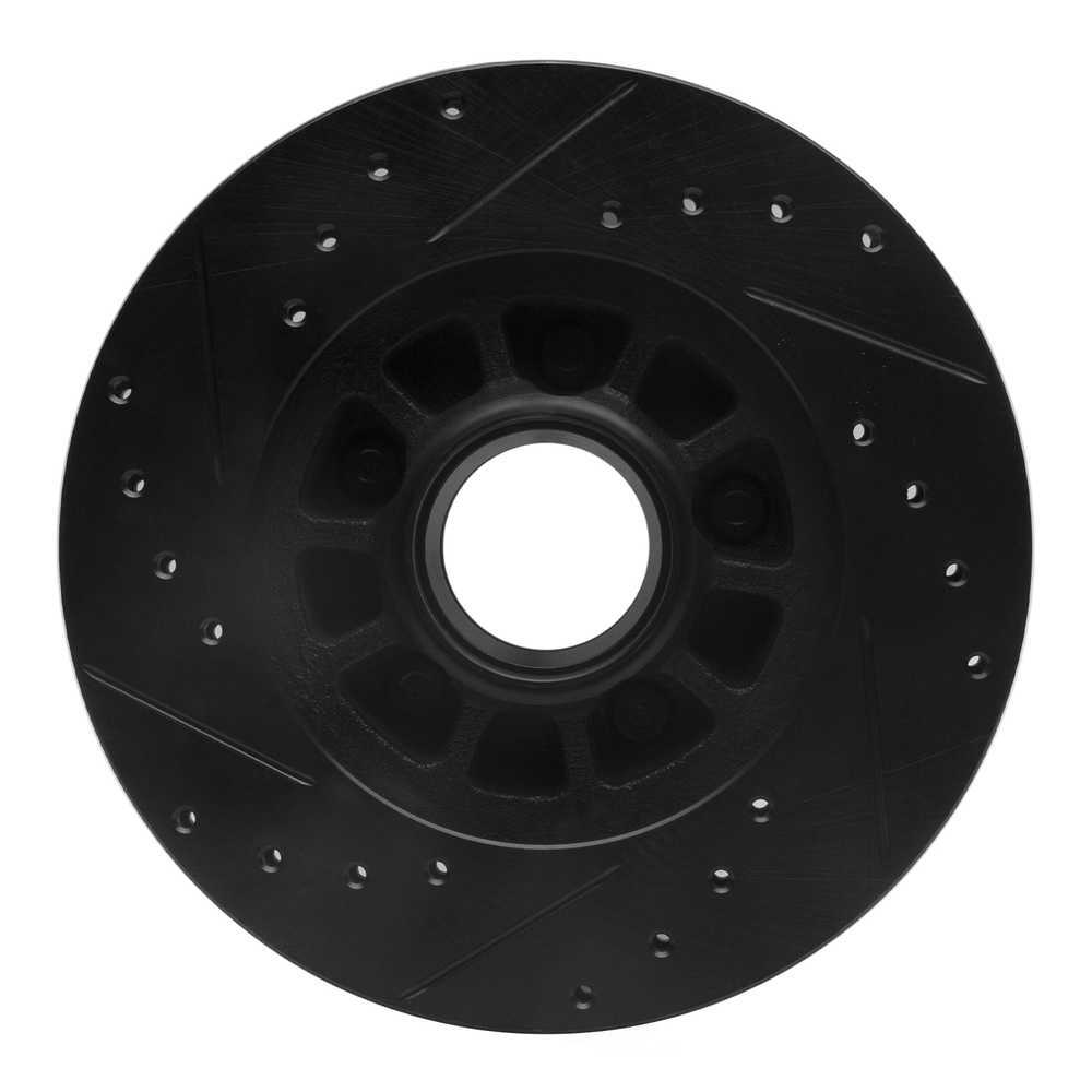 Dynamic Friction Company 633-54111R DFC Brake Rotor - Drilled And Slotted - Black