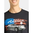thumbnail image 4 of Chevrolet Corvette, Men's & Big Men's Graphic T-Shirt, Patriot Vette, Sizes S-3XL, 4 of 5