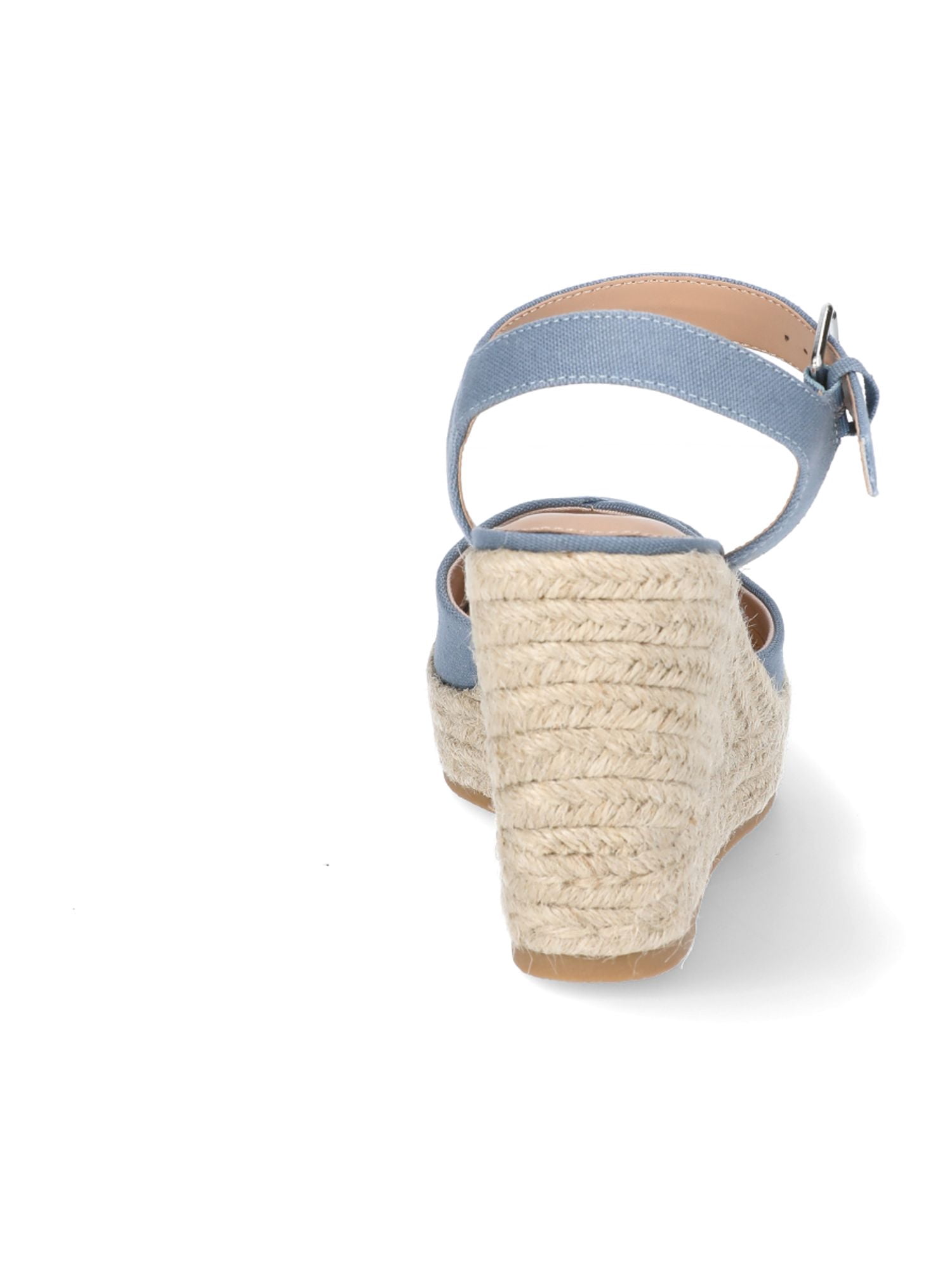 Time and Tru Women's Square Toe Espadrille Wedge Sandals