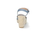 thumbnail image 3 of Time and Tru Women's Square Toe Espadrille Wedge Sandals, 3 of 5