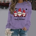 thumbnail image 2 of WEAIXIMIUNG Sweat-Shirt d'Hiver à Imprimé Floral pour Femmes Manches Longues Haut de Noël, 2 of 4