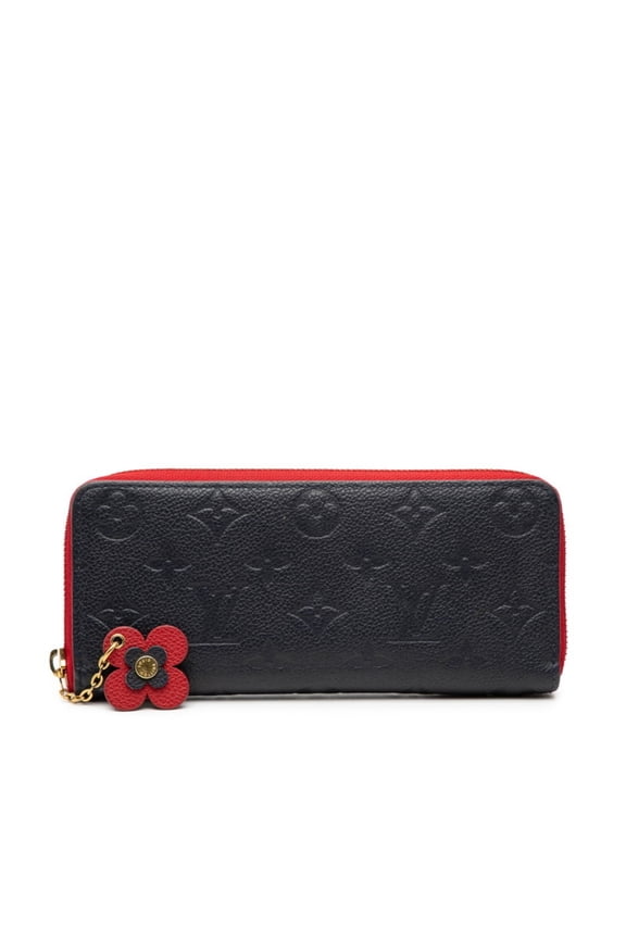 Pre-Owned Louis Vuitton Monogram Empreinte Portefeuille Clemence Round Zip Long... (Good)