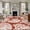 Red, Rust, Cream, variant on 2x6 Runner Rugs for Hallway, Red Coastal Washable Rug for Entryway, Kitchen Floor, Conch Nautical Summer Starfish Shell Coral Non Slip Area Rugs Low Pile Carpet for Home Decor