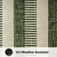 thumbnail image 4 of Nicole Miller New York Patio Country Charlotte Modern Striped Indoor/Outdoor Area Rug, Light Green/Ivory , 5'2"x7'2", 4 of 9