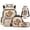 Capybara Musical, variant on Yspwyqan Green Frog Banjo Kids Backpack Set 4Pcs with Lunch Box Pencil Case Water Bottle Bag, 17 Inch Multi-Pocket Lightweight Bags Fits 15.6 Laptop for Elementary Middle School