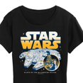 thumbnail image 3 of Star Wars - Han Chewy Millennium Falcon - Women's Short Sleeve Classic Fit Tee, 3 of 5