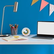 Visual Timer for Kids, 60-Minute Countdown for Classroom Office Kitchen, Desk Timer Kids Time Management Tools with Silent Operation, Pomodoro Timer Rainbow Pattern