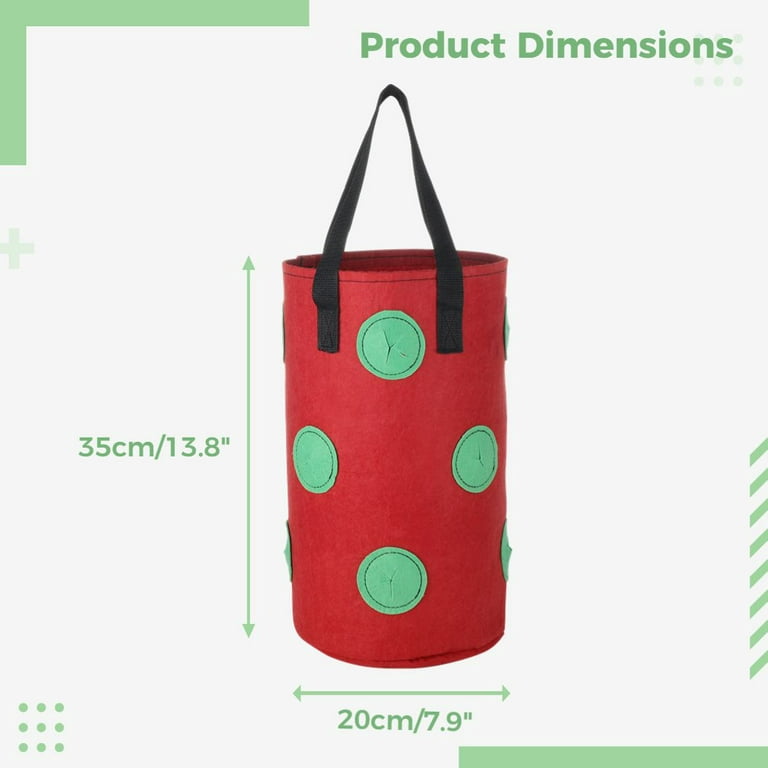 ZHIPAI Upside Down Tomato Planter,Grow Bags Hanging Strawberry Planter  Strawberry Tomato Potato Vegetable Planting Bag with 8 Holes(Red/Green) -  Yahoo Shopping
