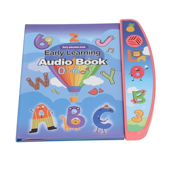 Livre d'apprentissage en anglais, jouet électronique pour les enfants avec de la musique, des histoires, des formes, un livre sonore éducatif interactif pour les enfants
