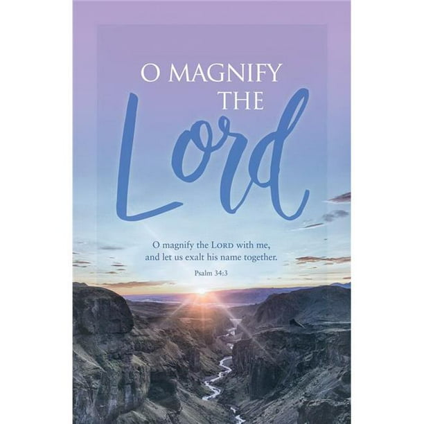 B & H Publishing 153808 BulletinO Magnify the Lord Psalm 343 KJV