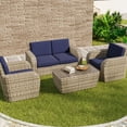 thumbnail image 6 of Outdoor Cushion Covers 4 Pack Waterproof&Fade Resistant Zipper Patio Furniture Cushion Covers for Couch, Sofa, Chair, Replacement Covers Only, 6 of 7