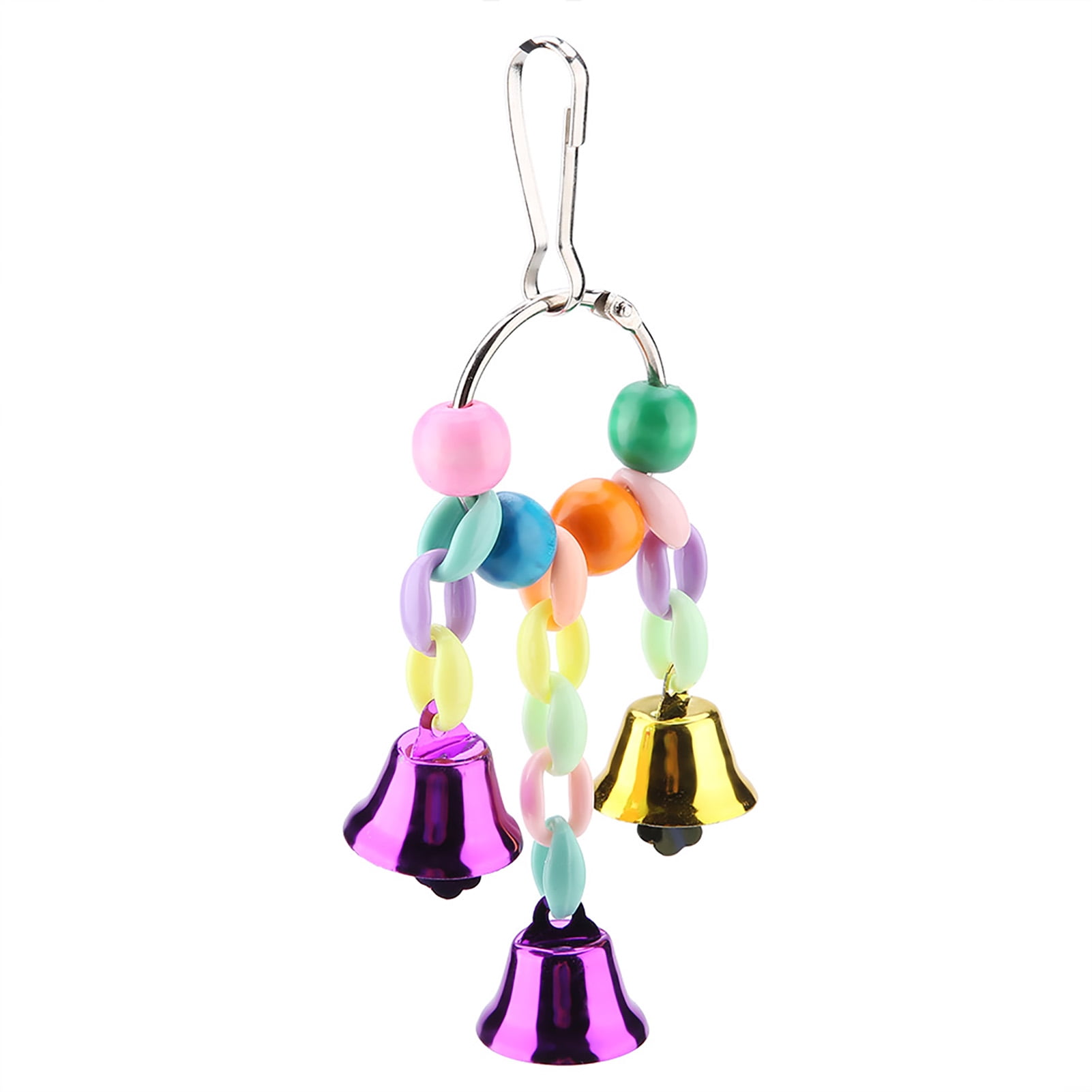 Yajisi 5-Piece Wooden Bird Parrot Swing Hanging Chew Climbing Toy Set with Rattan Balls and Grinding Stone for Cockatiel Budgie Parakeet Conure Cage Accessories