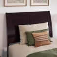 thumbnail image 2 of Lit Plateforme Bas en Bois Valencia Simple TG avec Pied de Lit Assorti en Espresso, 2 of 21