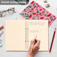 thumbnail image 4 of FORMRS 1-Subject Spiral Notebook 8" x 5" College Ruled 60 Refillable Sheet A5 Hard Cover, Pink Tropical Pattern, 4 of 7