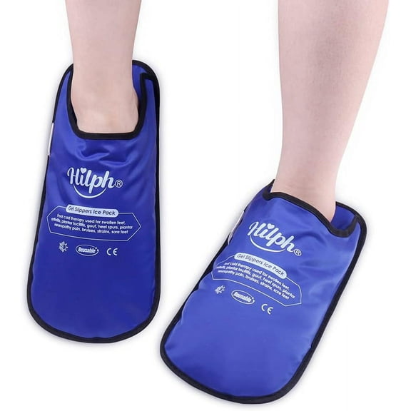 Hilph Cooling Moisturizing Socks for Unisex, Blue, 12.2" x 5.51" (2 Pair)