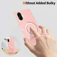 thumbnail image 2 of Asuwish Phone Case for Samsung Galaxy A06 A07 4G/5G Tempered Glass Screen Protector Magnetic Folding Stand Frosted Translucent Rugged Shockproof Protective Cell Cover Ao6 A 06 07 Ao7 Women Men Pink, 2 of 6