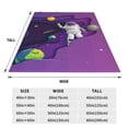 thumbnail image 3 of Sikiie Astronaut on Mission in Outer Space Ultra-Soft Micro flannel Blanket Luxury All Seasons Warm Blanket for Bedding Sofa and Travel (4 sizes)-50"x40", 3 of 7