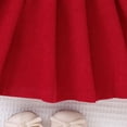thumbnail image 5 of Mifsaly 2 Piece Skirt Sets for Girls Long Sleeve Ribbed Ruffle Tops with Bowknot and Pleated Skirts Toddler Kids Cute Casual School Fall Winter Outfits, 5 of 9