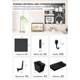 thumbnail image 2 of Organizador de pared con tablero perforado EVDBOBO Elevate Gaming Office, negro, 2 of 6