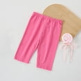 thumbnail image 5 of Diufon Girls Shorts Kids Elastic Waist Sport Dance Yoga Short Leggings Stretchy Knee Length Basic Shorts, 5 of 5