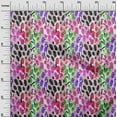 thumbnail image 3 of oneOone Polyester Spandex Fuschia Pink Fabric Brush Stroke Sewing Material Print Fabric By The Yard 56 Inch Wide, 3 of 4