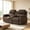 Brown, variant on Electric Reclining Loveseat Sofa with 8-Point Vibration Massage, Bluetooth Speakers, Storage Console and Cup Holders for Living Room & Home Theater(Gray, Loveseat)
