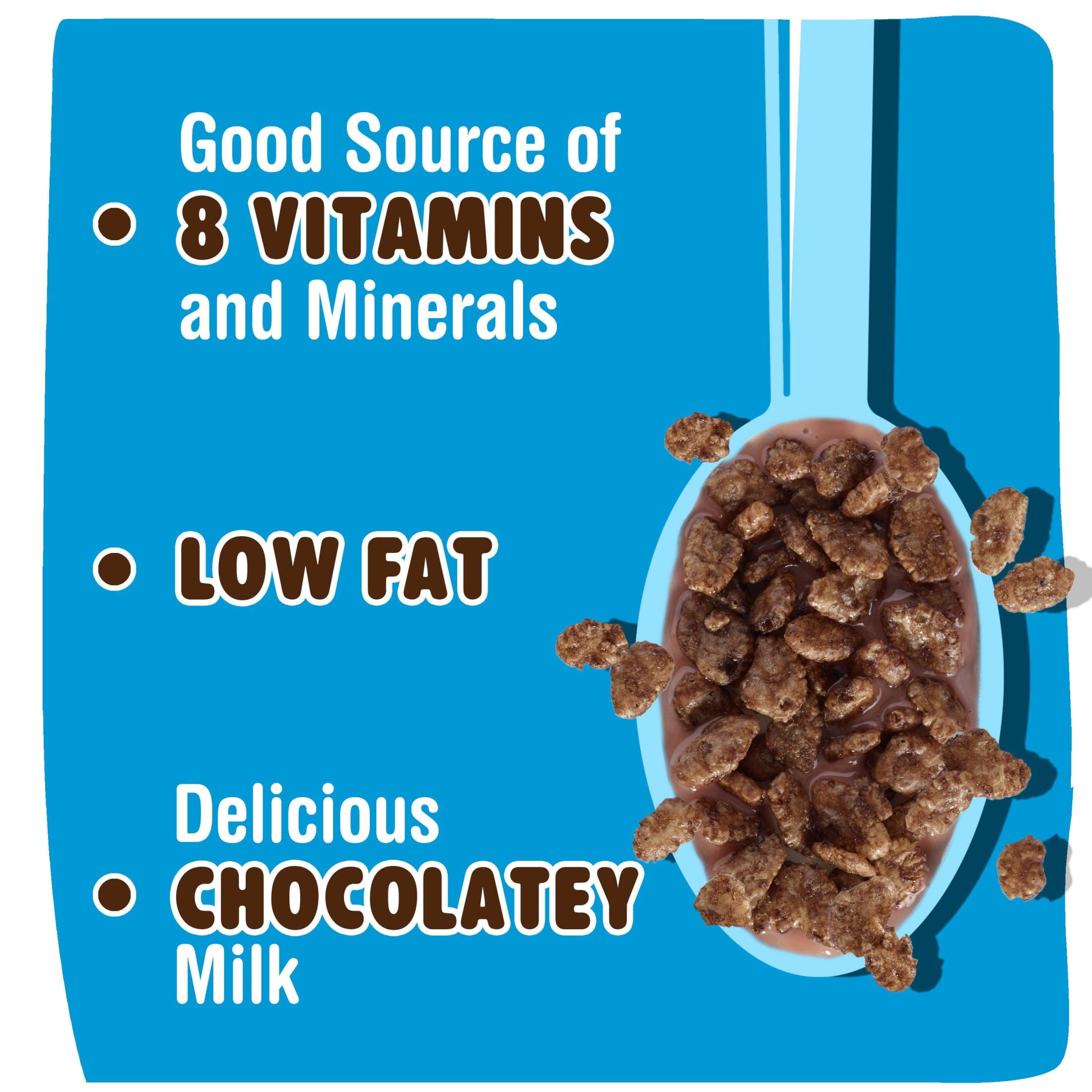 Kellogg's Cocoa Krispies Breakfast Cereal, Kids Snacks, Family Breakfast, Family Size, Chocolatey Flavor, 19oz (Pack 6)
