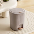 thumbnail image 4 of HBBKVI 2.2 Gallon Step-On Trash Can, Plastic Trash Can for Kitchen Bathroom Living Room, Gray, 4 of 6