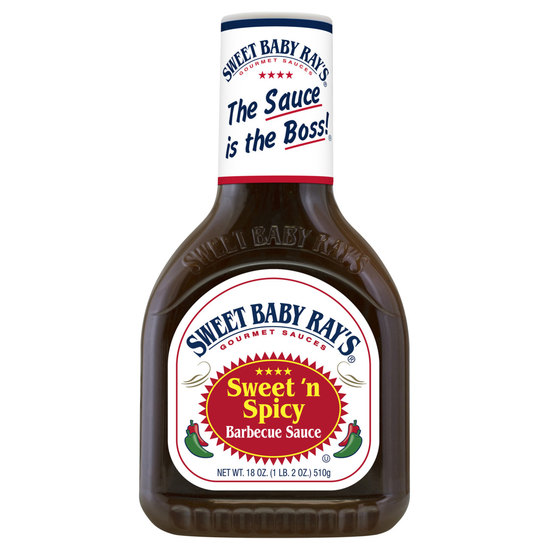 (12 pack) Sweet Baby Ray's Sweet 'n Spicy Barbecue Sauce 18 oz
