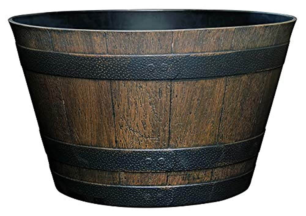 Classic Home and Garden S1027D 037Rnew Whiskey Barrel Planter 20 5
