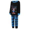 thumbnail image 3 of Conjunto de pijamas navideños familiares a juego con estampado de renos y cuadros. Pijamas de vacaciones para papá, mamá y niños., 3 of 10