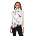 thumbnail image 2 of FORMRS Womens Scarf Winter Soft Long Big Warm Shawls Wrap Tassel Scarves, Colorful Geometric, 2 of 9